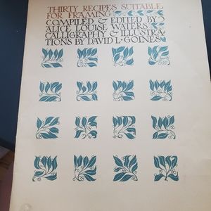 Thirty recipes suitable for framing set